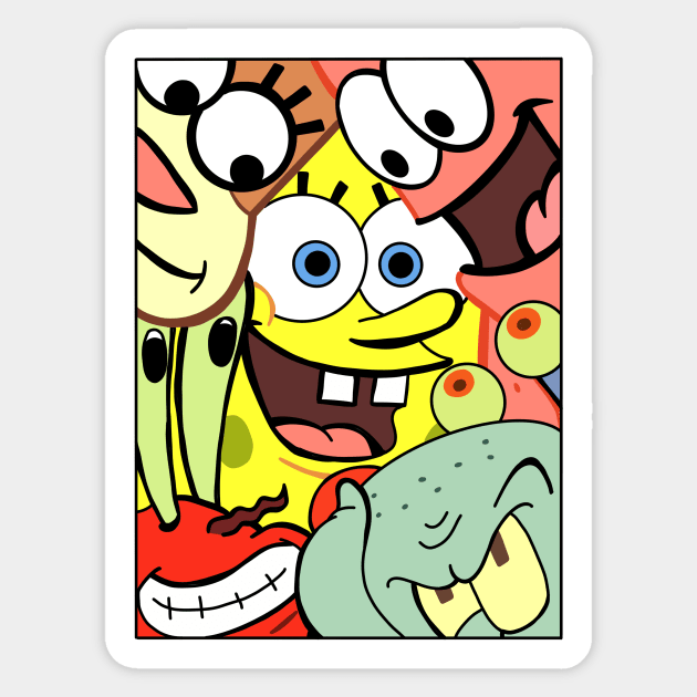 Cartoon Friends Collection Sticker by 09GLawrence